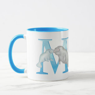 Animal ABC M is for manatee mug