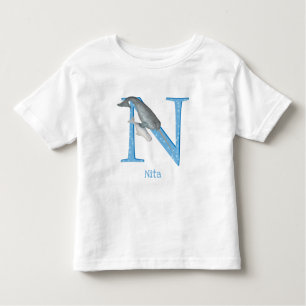 Animal ABC N is for narwhal T-shirt