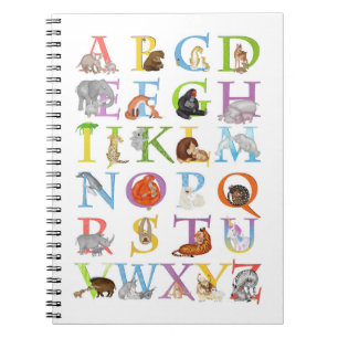 Animal ABC notebook (blue version)