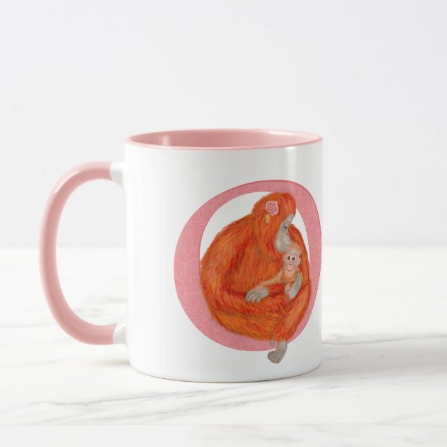 Animal ABC O is for orangutan mug (Left)