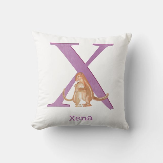 Animal ABC X is for xerus cushion (Front)