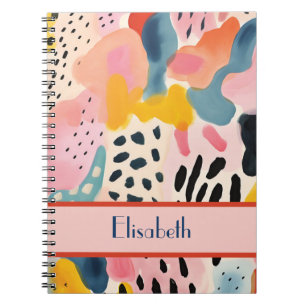 Animal Abstract Modern Retro Coloful Notebook