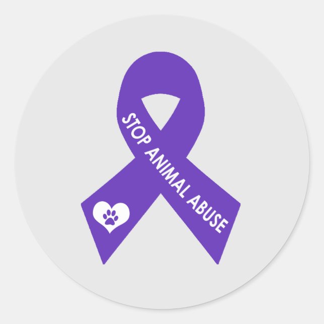 Animal Abuse Awareness Stickers (Front)