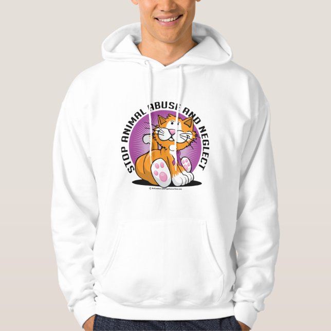 Animal Abuse Cat Hoodie (Front)