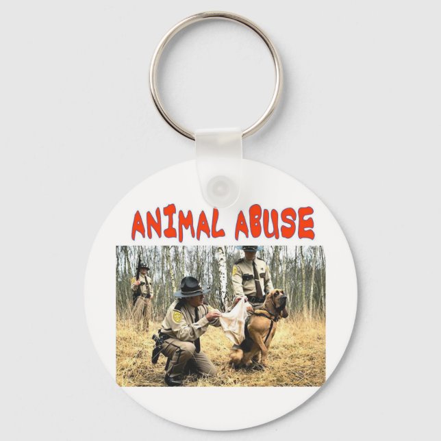 ANIMAL ABUSE KEY RING (Front)