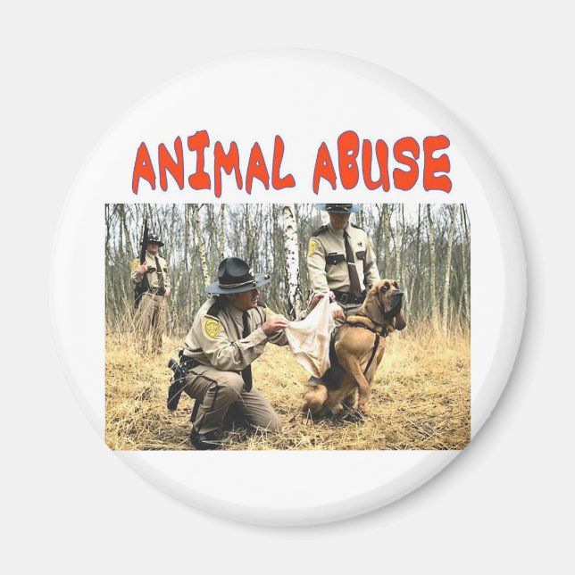 ANIMAL ABUSE MAGNET (Front)