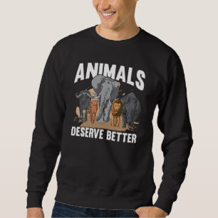 Animal Activist Rescue Animals Conservation Rights Sweatshirt
