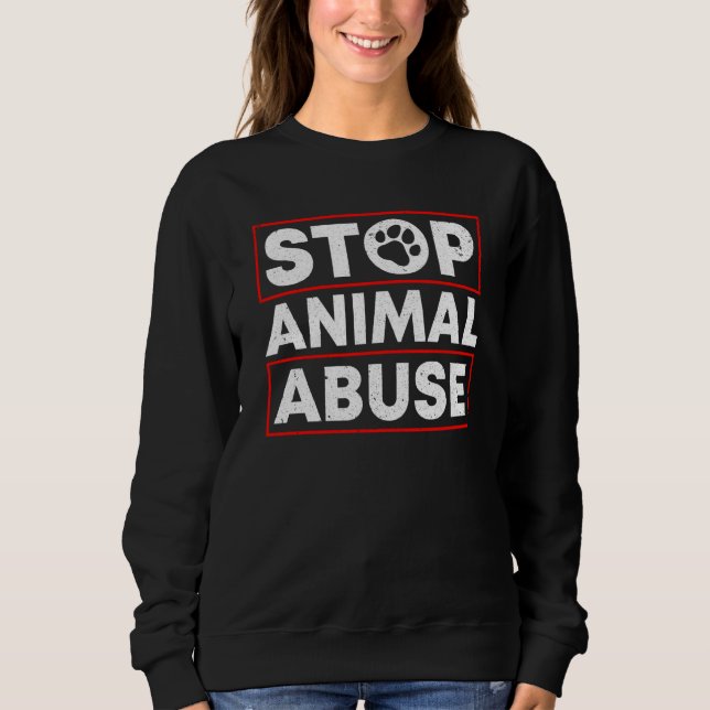 Animal Activist Rescue Animals Conservation Rights Sweatshirt (Front)