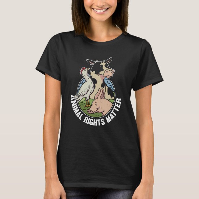 Animal Activist Rescue Animals Conservation Rights T-Shirt (Front)
