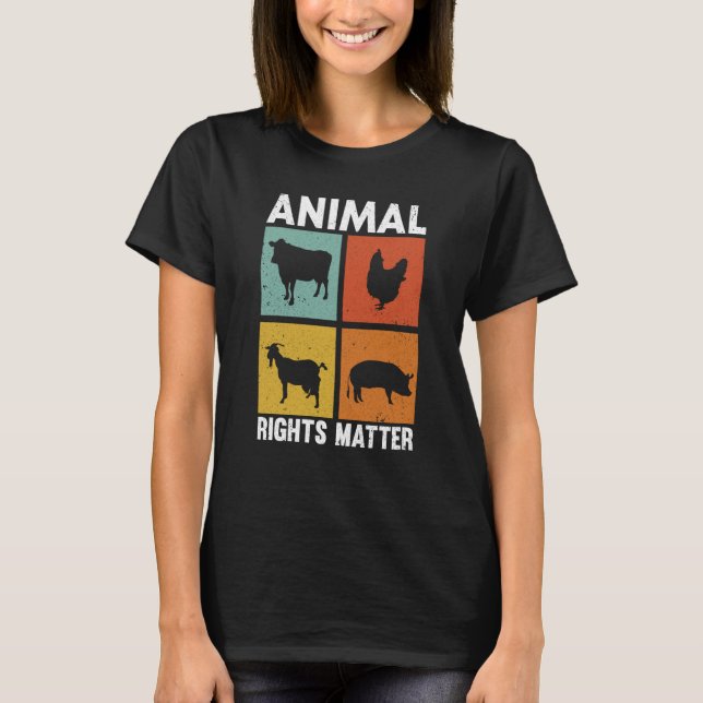 Animal Activist Rescue Animals Conservation Rights T-Shirt (Front)