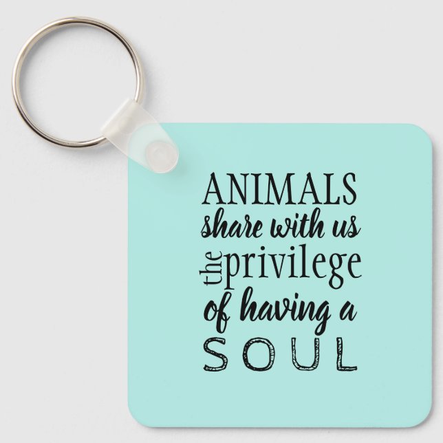 Animal advocate welfare key ring (Front)