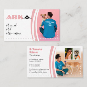 Animal Aid Association   Volunteer Veterinarian Business Card