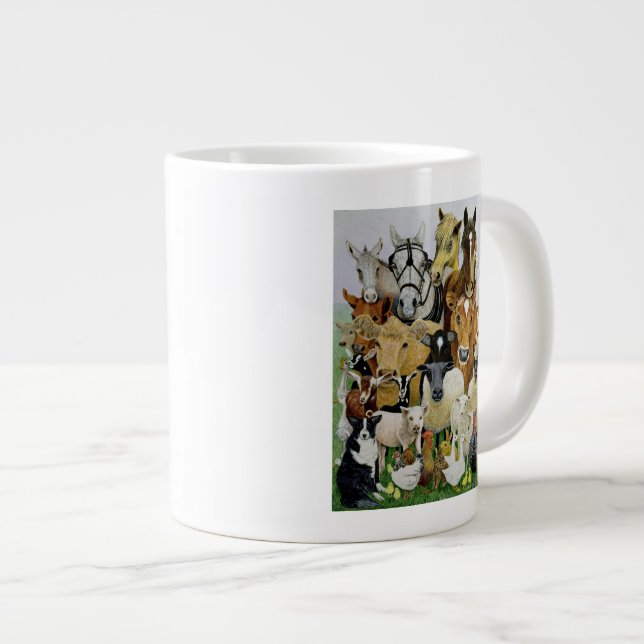 Animal Allsorts Large Coffee Mug (Front Right)