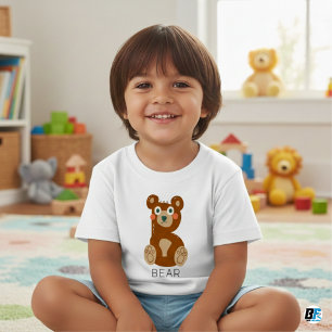 Animal Alphabet B For Bear Baby T-Shirt