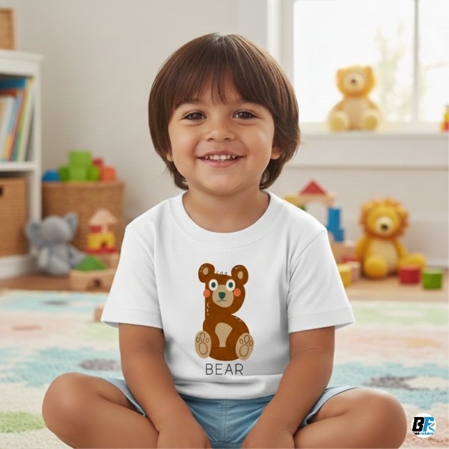 Animal Alphabet B For Bear Baby T-Shirt (Creator Uploaded)