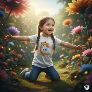 Animal Alphabet C For Cat Baby T-Shirt