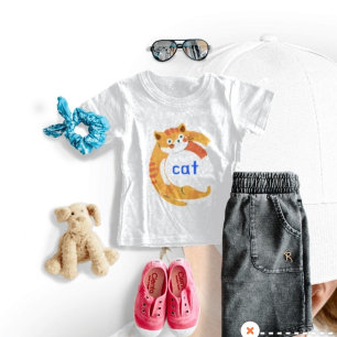 Animal Alphabet C For Cat Baby T-Shirt
