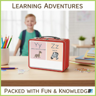 Animal Alphabet Classic Kids Choice Metal Lunch Box