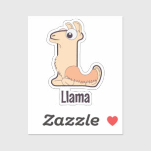 Animal Alphabet Letter - L (llama)
