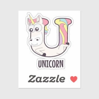 Animal Alphabet Letter - U (Unicorn)
