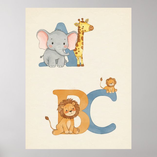 Animal alphabet poster (Front)