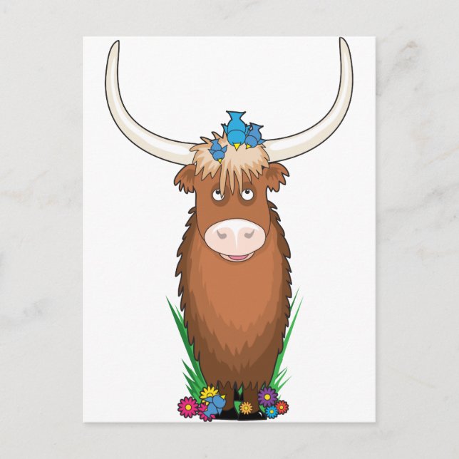 Animal Alphabet Yak Postcard (Front)