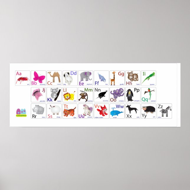 Animal Alphabets Poster (Front)