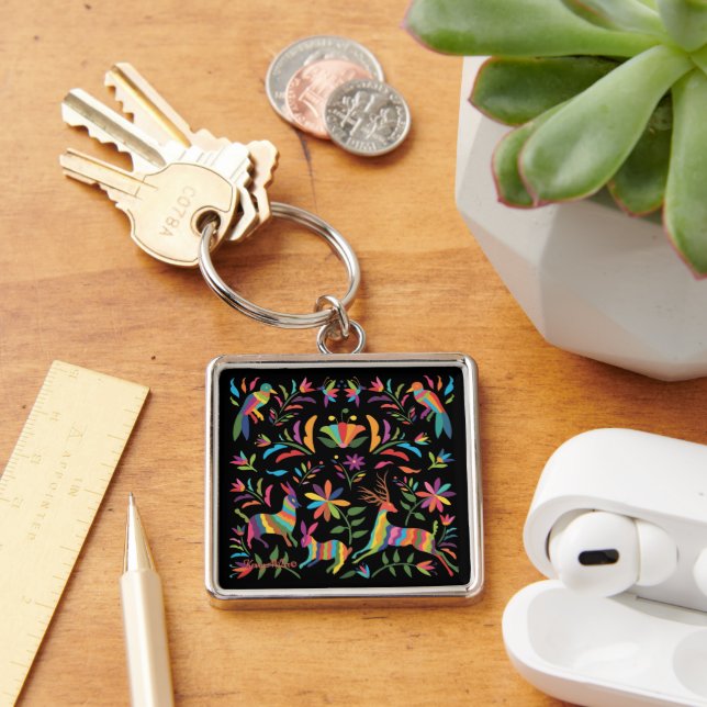 Animal And Bird Mexican Otomi Keychain (Desk)