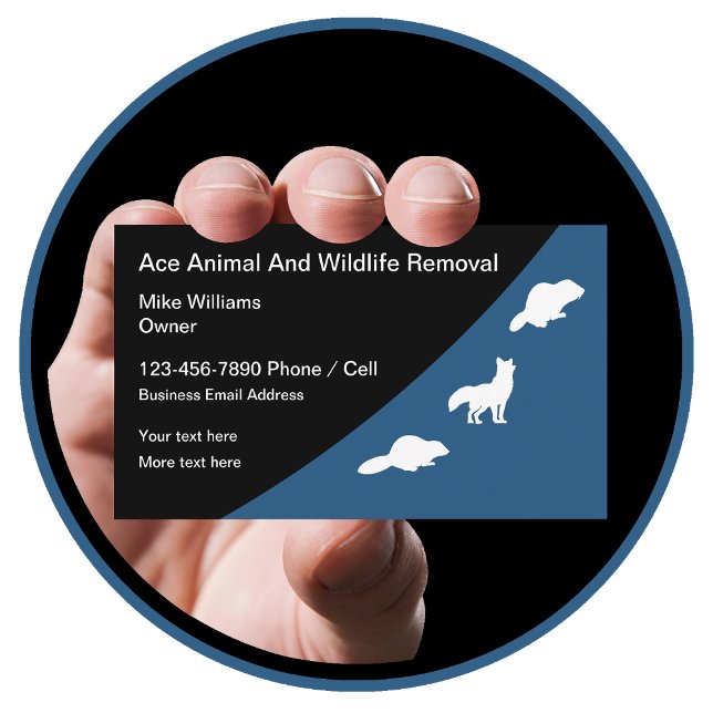 Animal And Wildlife Removal New Business Cards (Creator Uploaded)