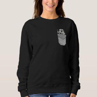 Animal Angry Raccoon In Pocket Sweatshirt