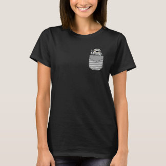 Animal Angry Raccoon In Pocket T-Shirt