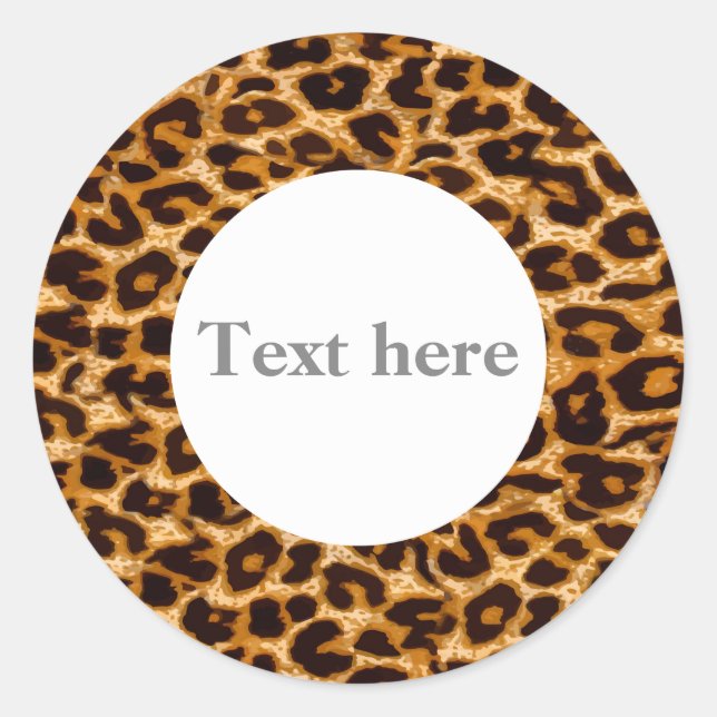 Animal, animal print, Leopard ,cheetah stickers (Front)