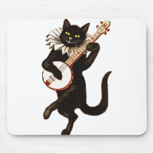 Animal Anthropomorphic Cat Feline Mouse Pad