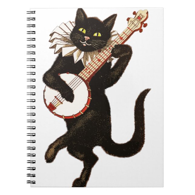 Animal Anthropomorphic Cat Feline Notebook (Front)