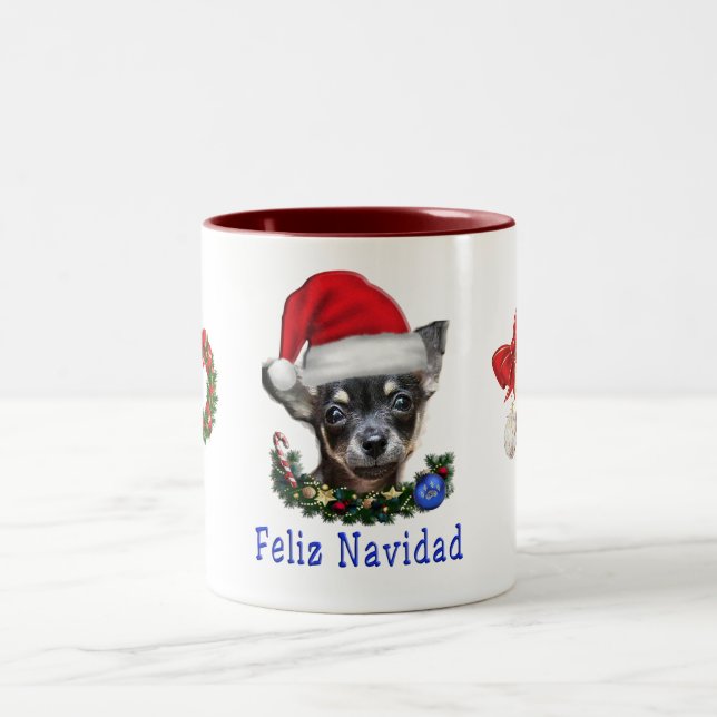 Animal Art Two-Tone Coffee Mug (Center)