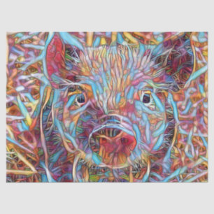 Animal ArtStudio- funky piglet Tissue Paper