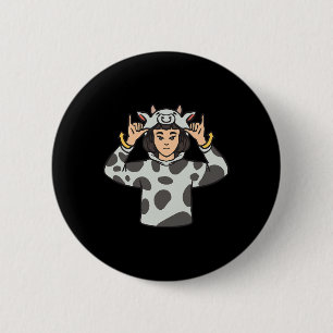 Animal Asl Hand Gesture Deaf Hearing Loss Awarenes 6 Cm Round Badge