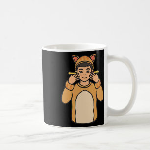 Animal Asl Hand Gesture Deaf Hearing Loss Awarenes Coffee Mug