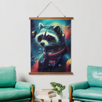 Animal Astronaut Space walk, Universe, racoon