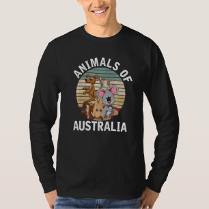 Animal Aussie Zoo Animal Retro Australia T-Shirt
