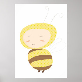 Animal Babies bumble bee print