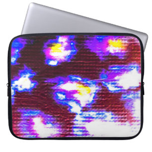 Animal Background. Dirty Art Pattern. Handmade Clo Laptop Sleeve