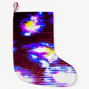 Animal Background. Dirty Art Pattern. Handmade Clo Small Christmas Stocking