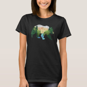 Animal Bear   Forest Trees Outdoor Mountains Natur T-Shirt