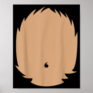 Animal Belly Diy Halloween Costume Badger Panda Poster
