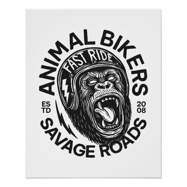 Animal Bikers Poster (Front)