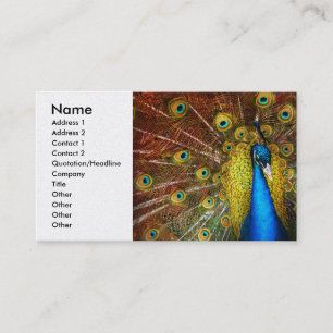 Animal - Bird - Peacock proud Business Card