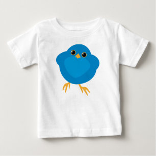 Animal, Bluebird, Cartoon Baby T-Shirt