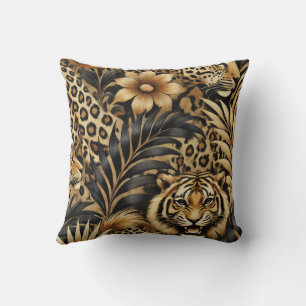 Animal Botanical Print Pattern Cushion