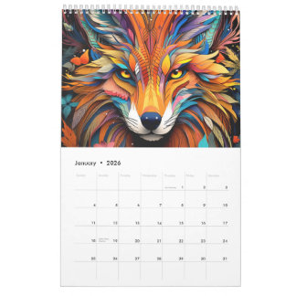 Animal Calendar in Vitral Art
